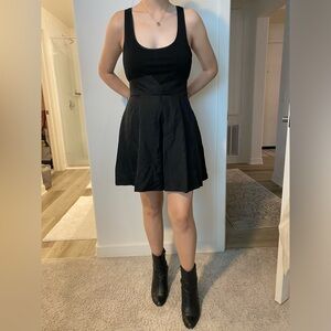 Black Bebe dress with pockets